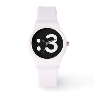 Reloj De Pulsera Emoticon cara de gato :3