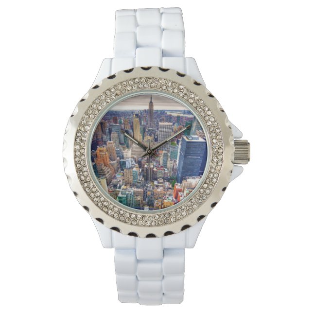Reloj De Pulsera Empire State Building y Midtown Manhattan (Anverso)