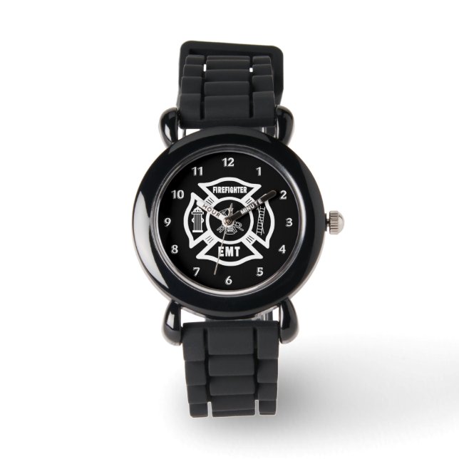 Reloj De Pulsera EMT para bomberos (Anverso)