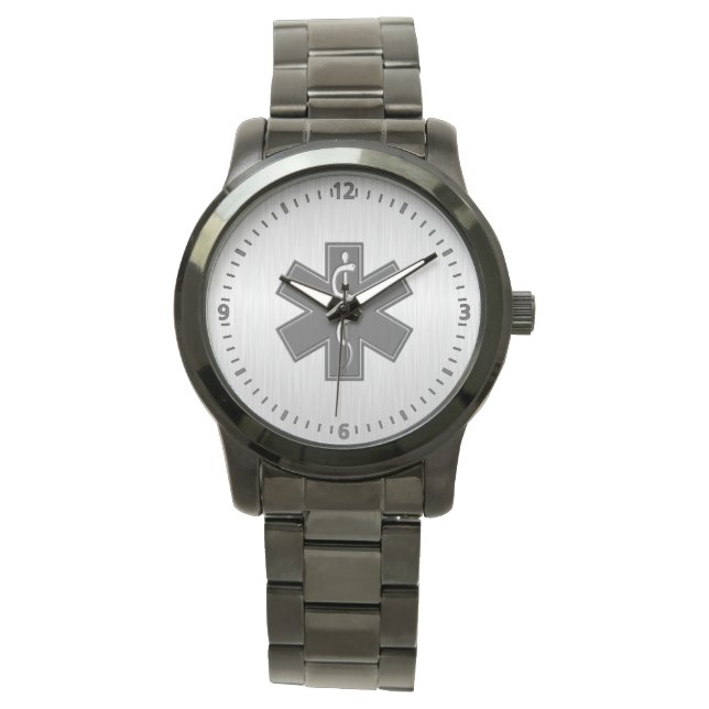 Reloj De Pulsera EMT paramédico EMS Gris oscuro (Anverso)