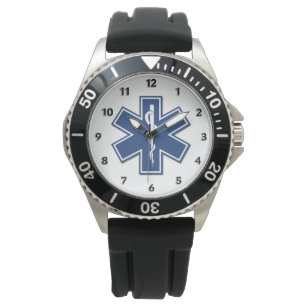 Reloj De Pulsera EMT Paramédicos EMS Estrella de la Vida