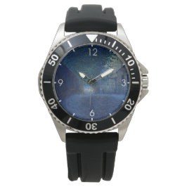 Reloj De Pulsera En Dusk (Paisaje nocturno) (Escena nocturna)