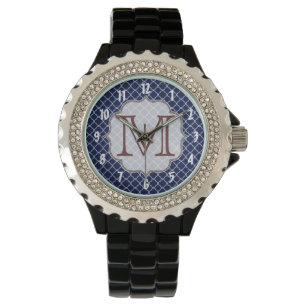 Reloj de pulsera en monograma de Marina Blue Quart