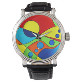 reloj de pulsera en negrita y abstracto