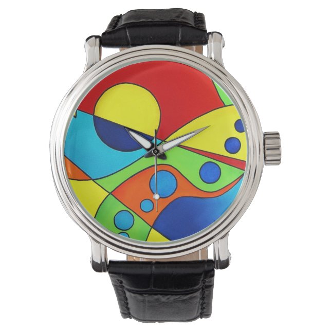 reloj de pulsera en negrita y abstracto (Anverso)