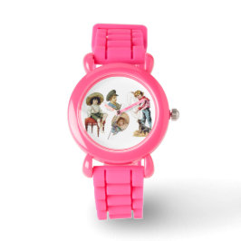 Reloj De Pulsera Encantadores niños victorianos y la colonia de per