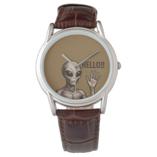 Reloj De Pulsera Encuentro Grave: El saludo Alienígena