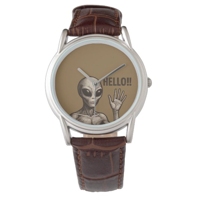 Reloj De Pulsera Encuentro Grave: El saludo Alienígena (Anverso)