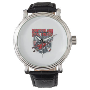Reloj De Pulsera Energía del gol de Suiza Esqueleto Delantero Nacio