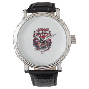 Reloj De Pulsera Energía Meta de Japón Esqueleto Atacante Naciones