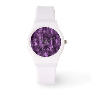 Reloj De Pulsera Energía Nerviosa Grungia Resumen Orquídea Ametista