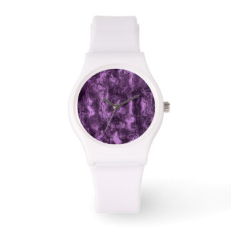 Reloj De Pulsera Energía Nerviosa Grungia Resumen Orquídea Ametista