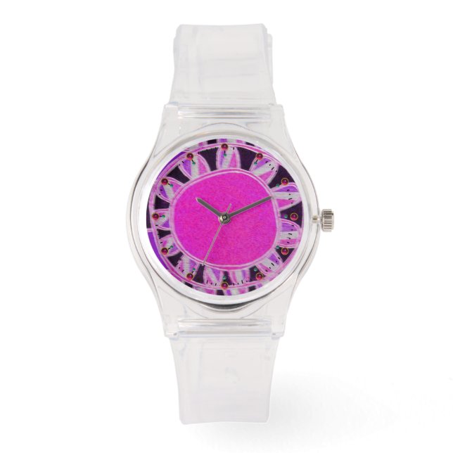 Reloj De Pulsera ENERGÍA SOLAR SOLAR SOLAR SOLAR / Fuchsia rosa, bl (Anverso)