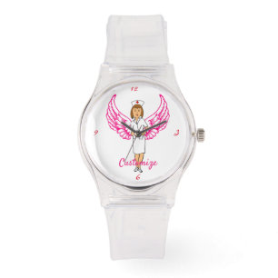 Reloj De Pulsera Enfermera Angel Wings Thunder_Cove