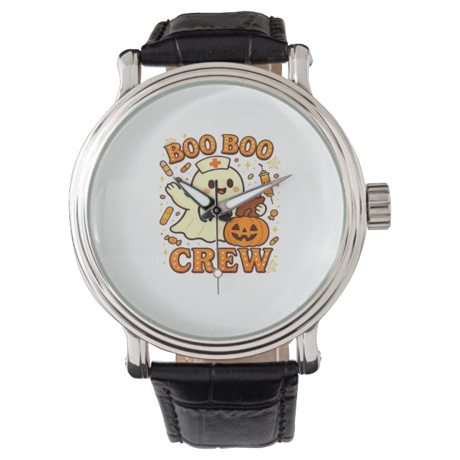 Reloj De Pulsera Enfermera de Boo Boo Enfermera divertida fantasma  (Anverso)