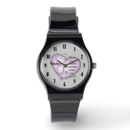 Reloj De Pulsera Enfermera de CNA de Purple Heart