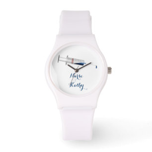 Reloj De Pulsera Enfermera de la jeringuilla