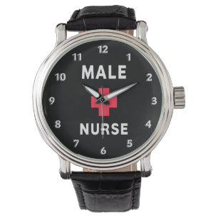 Reloj De Pulsera Enfermera de sexo masculino