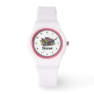 Reloj De Pulsera Enfermera en flor2