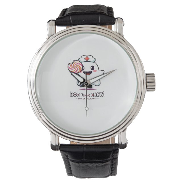 Reloj De Pulsera Enfermera fantasma, equipo de bomberos Halloween C (Anverso)