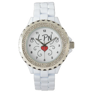 Reloj De Pulsera Enfermera LPN Love Tattoo