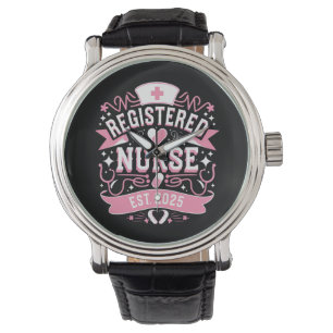 Reloj De Pulsera Enfermera Registrada Est 2025 Estudiante de Enferm