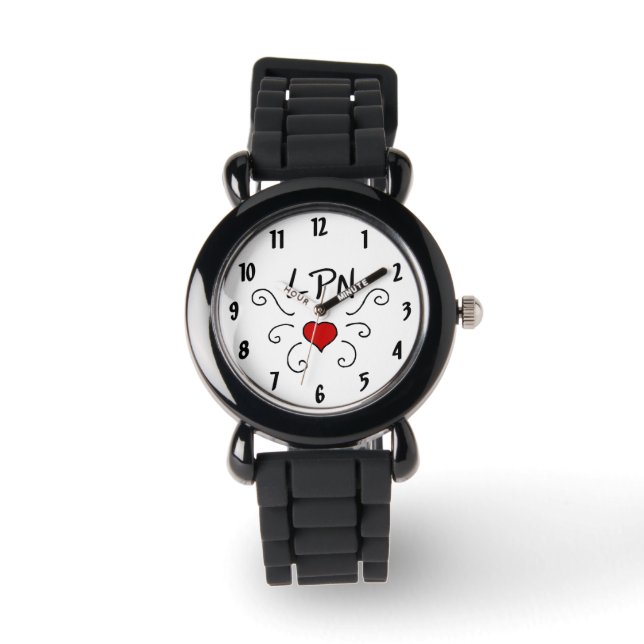 Reloj De Pulsera Enfermeras RN LPN Enfermería (Anverso)