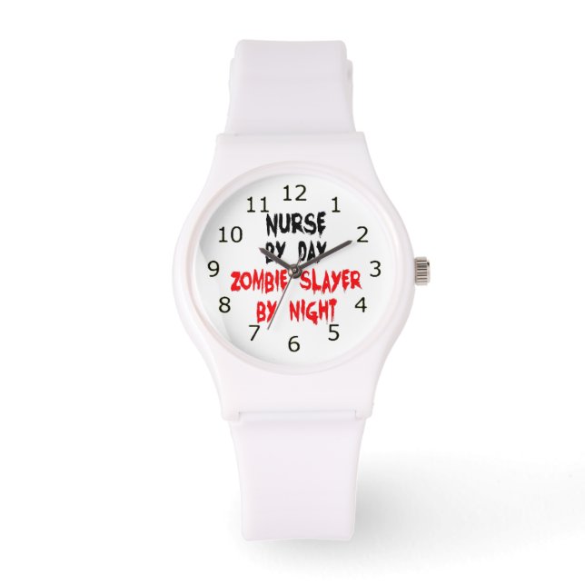 Reloj De Pulsera Enfermero Zombie Slayer (Anverso)