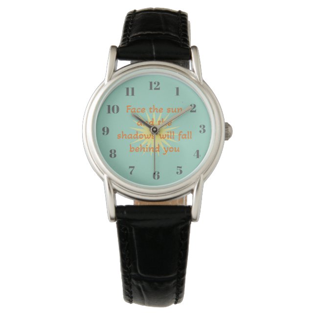 Reloj De Pulsera Enfrenta el sol (Anverso)