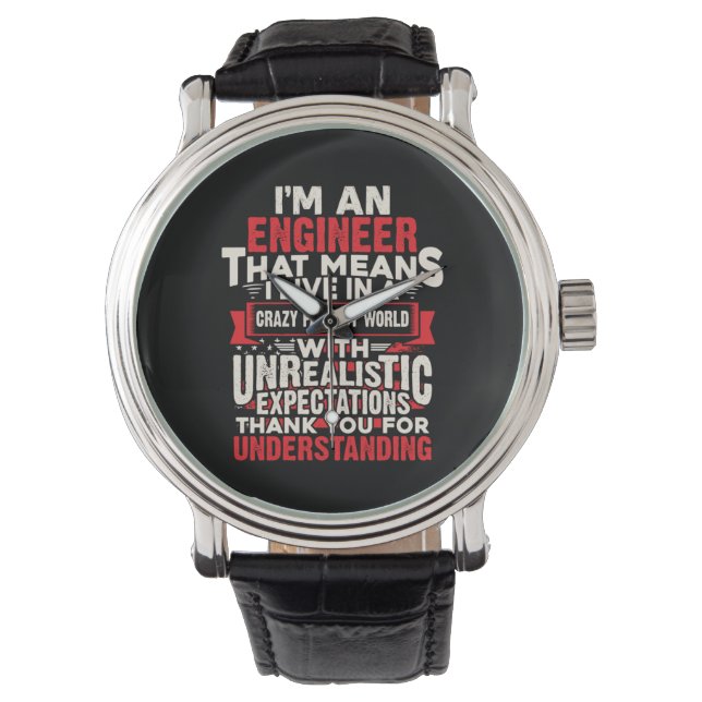 Reloj De Pulsera Engineer I Am An Engineer (Anverso)