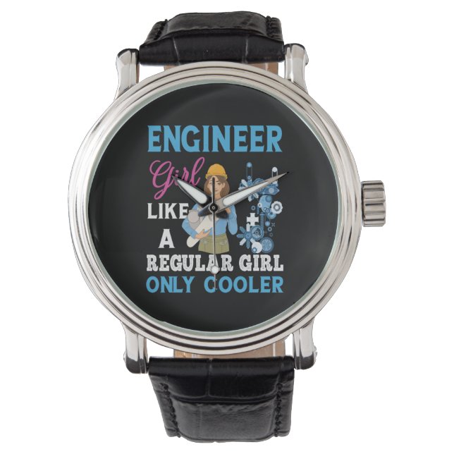 Reloj De Pulsera Engineer Proud Engineer Girl (Anverso)
