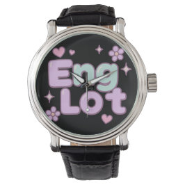 Reloj De Pulsera Englot Kawaii Bubble Letter