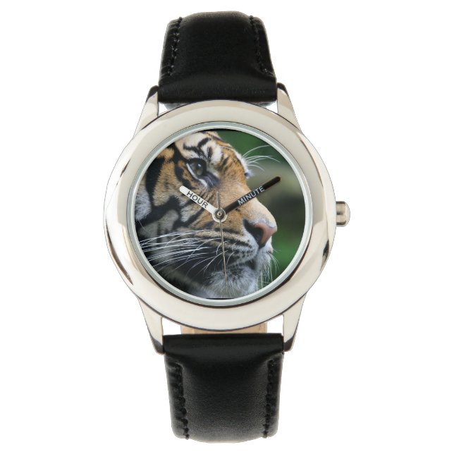 Reloj De Pulsera Enorme cara de tigre de Bengala (Anverso)