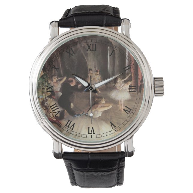 Reloj De Pulsera Ensayo en el escenario de Edgar Degas (Anverso)