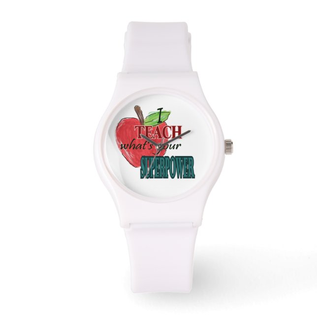 Reloj De Pulsera Enseño cuál es tu superpoder (Anverso)