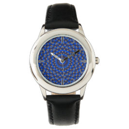 Reloj De Pulsera Ente auf Blau Kaleidoscope Pequeño
