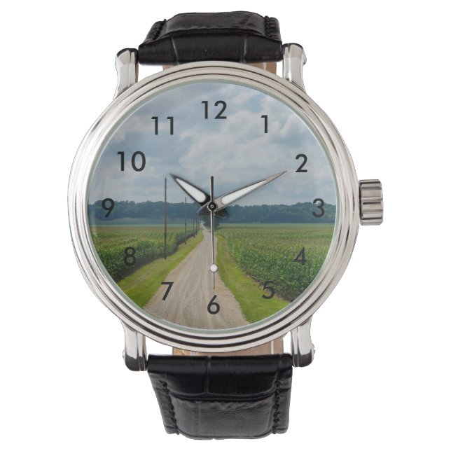 Reloj De Pulsera Entre campos de maíz (Anverso)