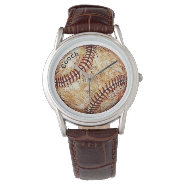 Reloj De Pulsera Entrenador de béisbol (Anverso)