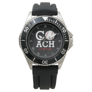 Reloj De Pulsera Entrenador de béisbol de encargo temático