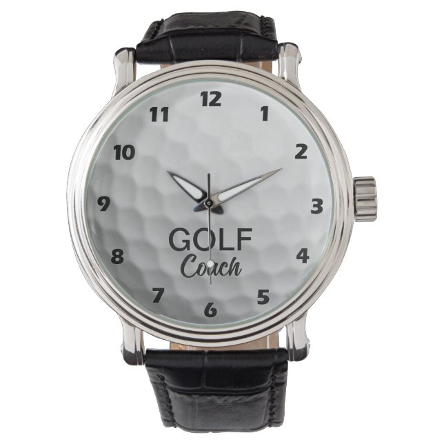 Reloj De Pulsera Entrenador de Golf Personalizado (Anverso)