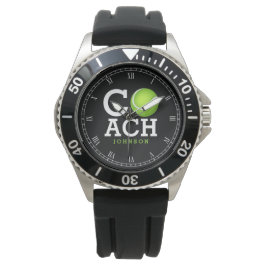 Reloj De Pulsera Entrenador de tenis personalizado