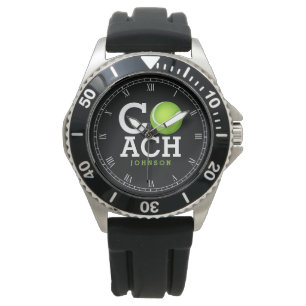 Reloj De Pulsera Entrenador de tenis personalizado