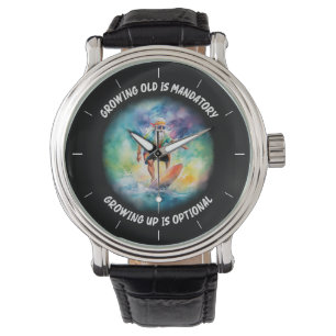 Reloj De Pulsera envejecer es obligatorio, crecer es opcional