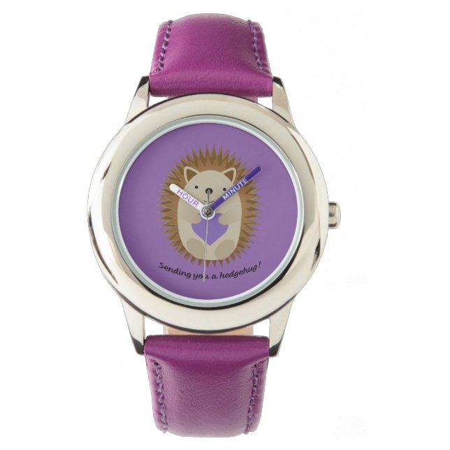 Reloj De Pulsera Enviándote un Hedgehug Hedgehog (Anverso)