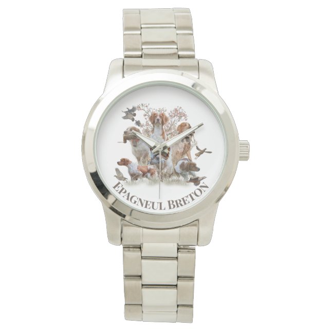 Reloj De Pulsera Epagneul Breton, Bretaña Spaniel (Anverso)