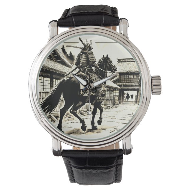 Reloj De Pulsera Epic Samurai Rider Manga Arte Imprimir (Anverso)