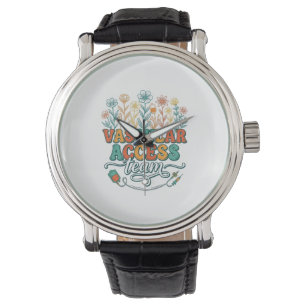 Reloj De Pulsera Equipo de Acceso Vascular Diseño de Camiseta Médic