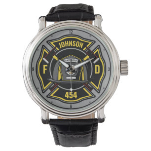 Reloj De Pulsera Equipo de rescate del Departamento de Bomberos