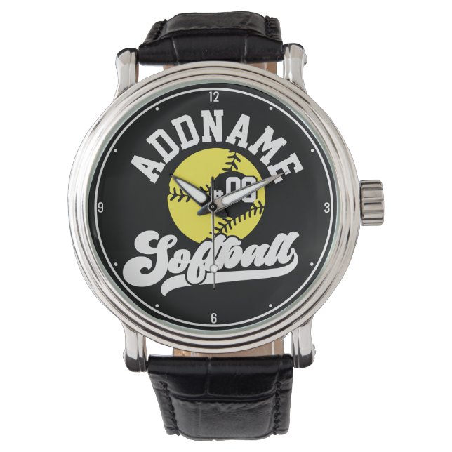 Reloj De Pulsera Equipo de retro de NOMBRE ADICIONAL para jugador d (Anverso)