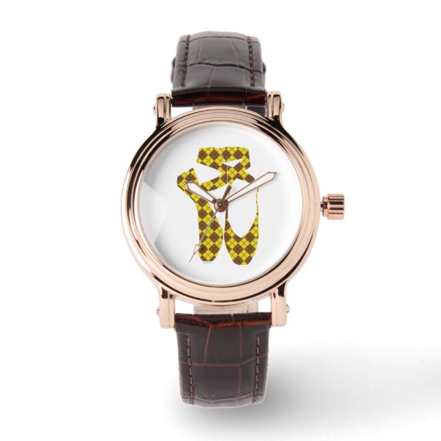 Reloj De Pulsera Equipo HI54DANCE Pointe Argyle (Anverso)